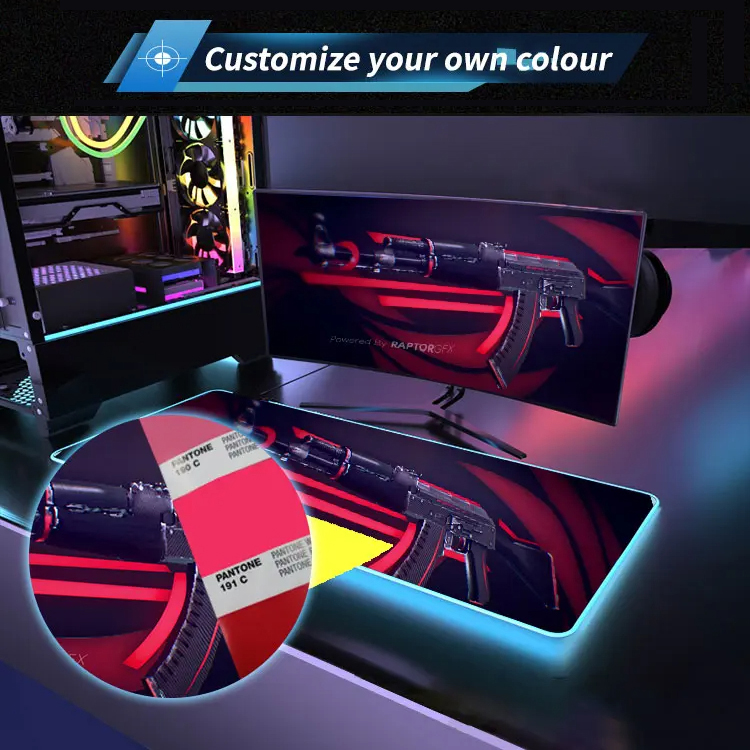 RGB Gaming Mouse Pad with Wireless Charging 10W, 31 1/2 