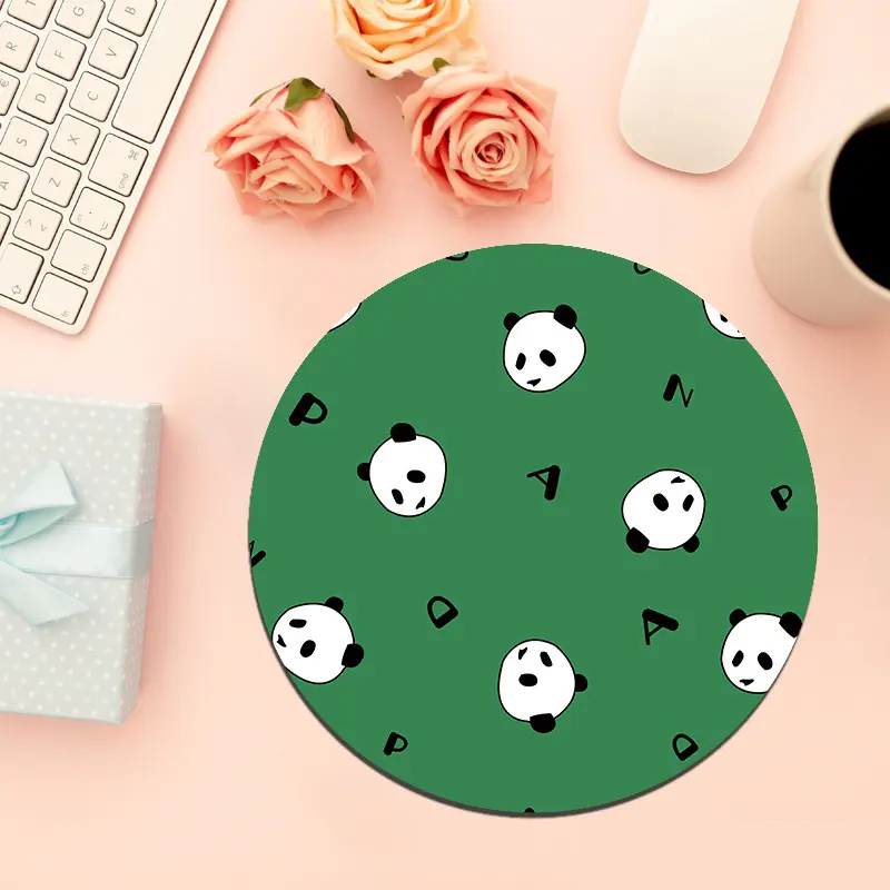 Round Rubber Mouse Pad, Small Gaming Pads With Non-Slip Rubber Base For Computer Laptop PC Home Office