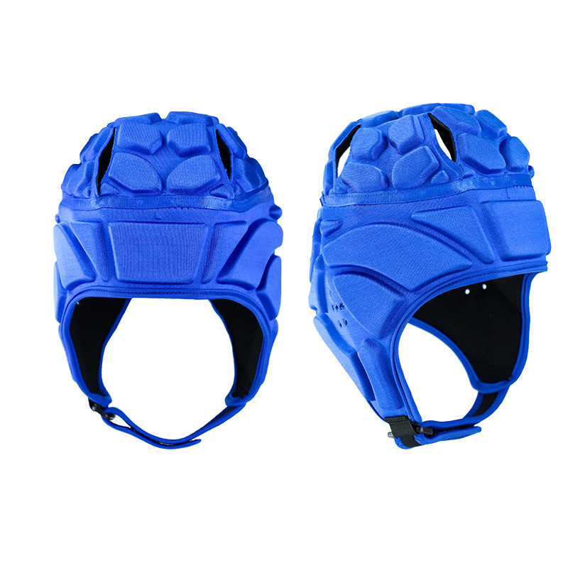 Rugby Goalkeeper Collision Cap: Ultimate head protection with reinforced EVA design, Football Protective Helmet for safer play.