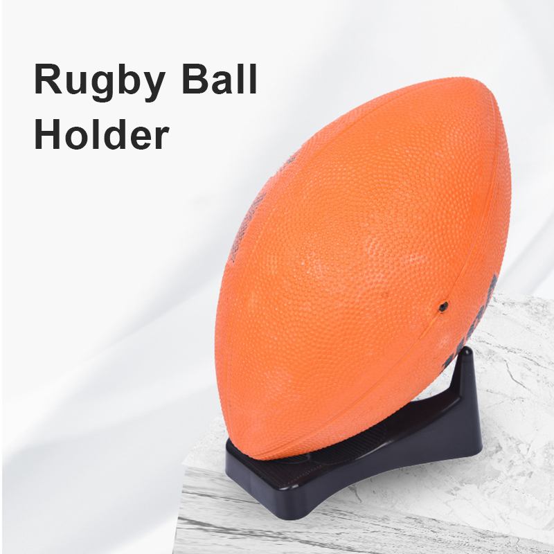 American Football Rugby Display Stand, PP Material, Triangle Structure, Perfect For Football Enthusiasts