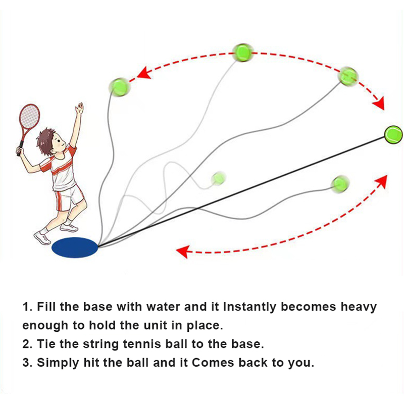 Portable Solo Tennis Training Equipment Tennis Rebounder Kit, Designed For Beginners Sport Exercise