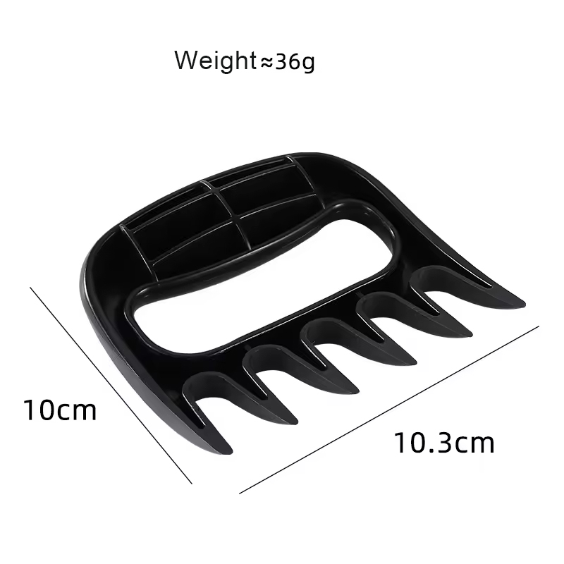 Plastic BBQ Meat Shredder Claws, Bear Meat Paws Barbecue Tools for Shredding, BBQ Grill Accessories for Kitchen Cooking Gifts