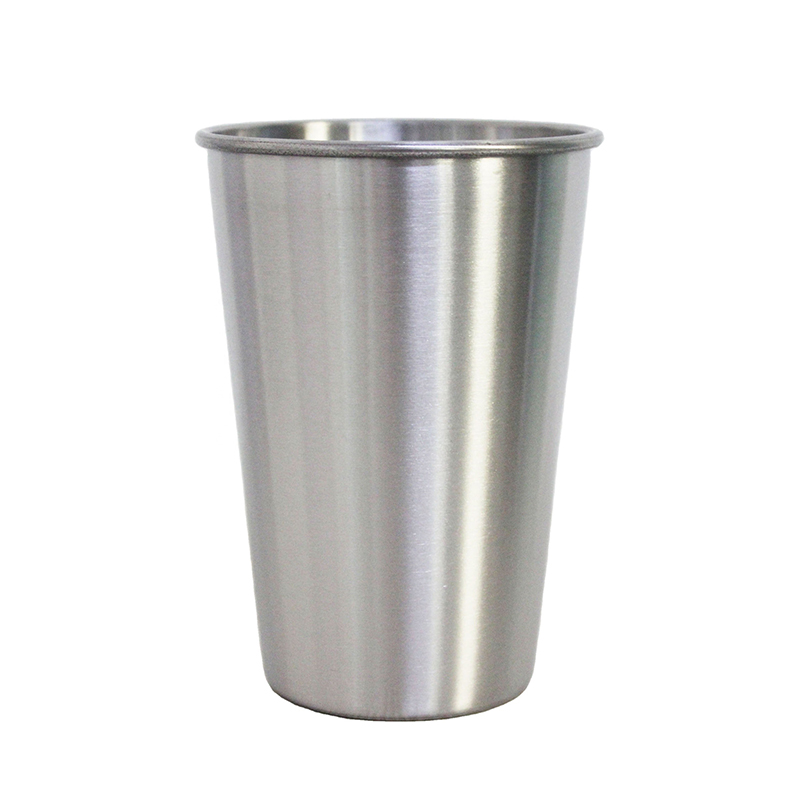16oz Stainless Steel Beer Cup, Stackable & Unbreakable Metal Pint Cup Drinking Tumbler