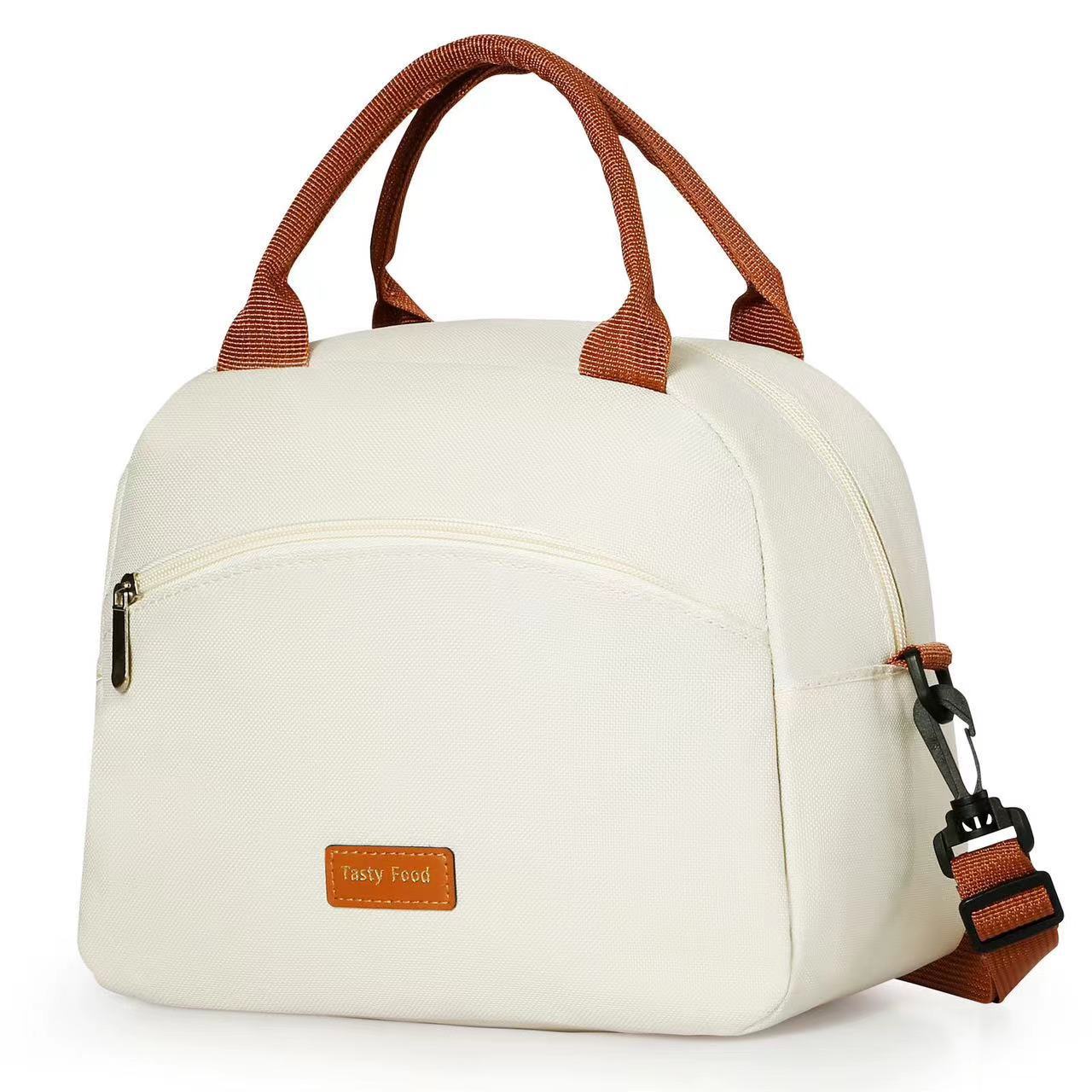 Large Capacity Oxford Insulated Lunch Cooler Bag with Shoulder Strap, perfect for work, school, and outdoor activities