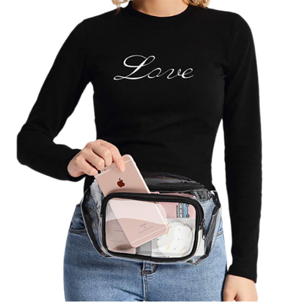 PVC Transparent Sports Waist Pack Bag