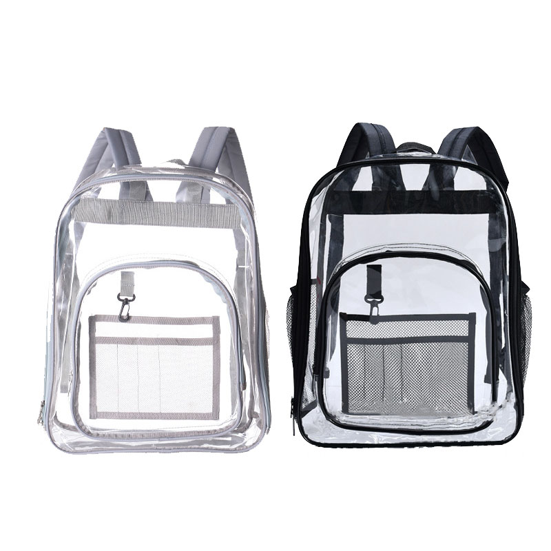 Large Capacity Eco-Friendly PVC Transparent Waterproof Backpack Waterproof Clear PVC Backpack