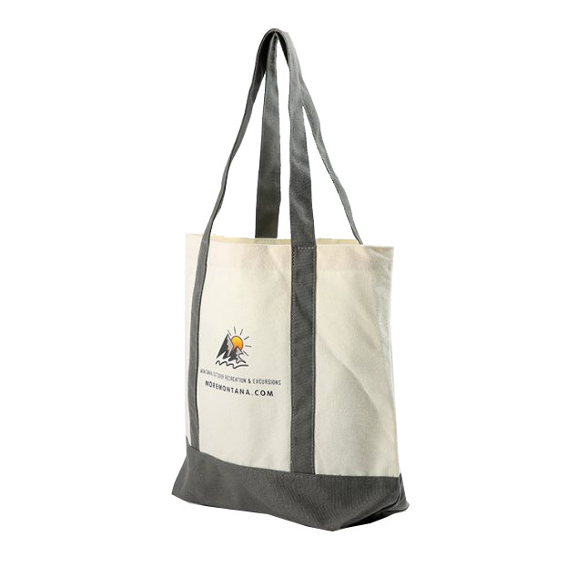 Reinforced Heavy-duty Cotton Canvas Boat Tote Bag For Beach, Grocery Shopping, Travel