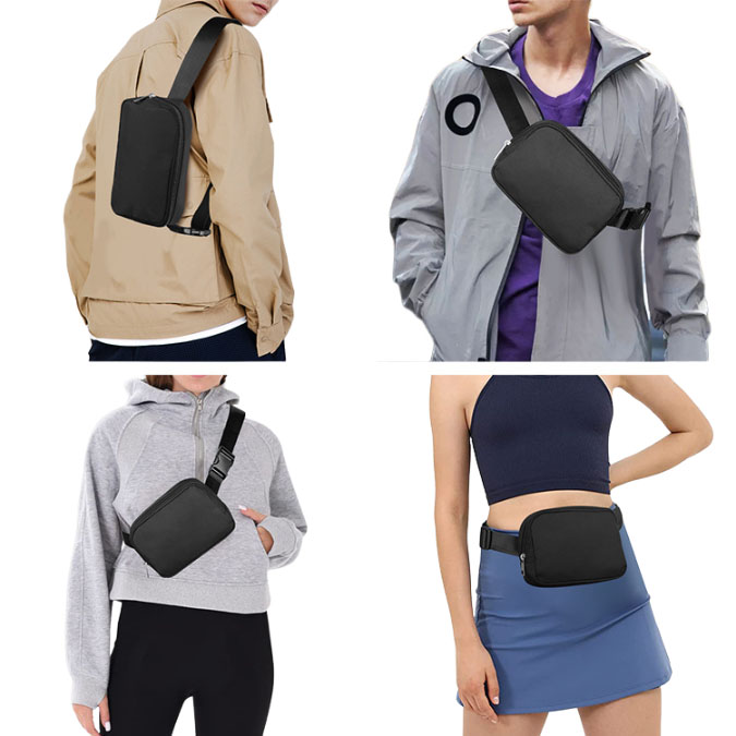 Outdoor Sports Running Crossbody Bag Fanny Pack Oxford Waist Pack