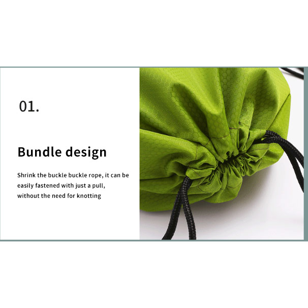 600D Polyester Waterproof Shoulder Pull Rope Sports Training Bag 13