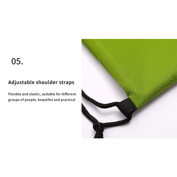 600D Polyester Waterproof Shoulder Pull Rope Sports Training Bag 13