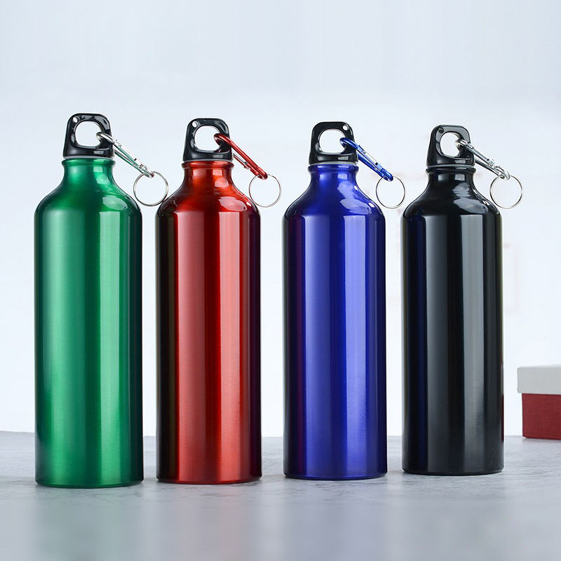 25oz Aluminum Sports Water Bottle With Carabiner