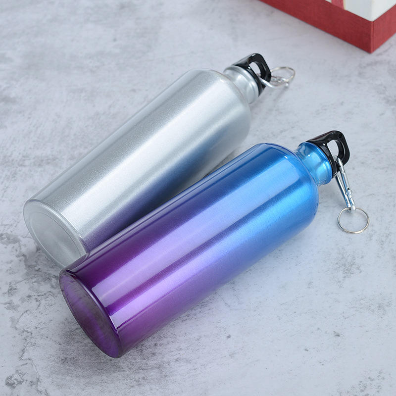 25oz Aluminum Sports Water Bottle With Carabiner