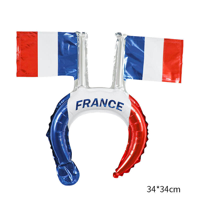 Inflatable Aluminum Foil Film Headband Flag Balloons