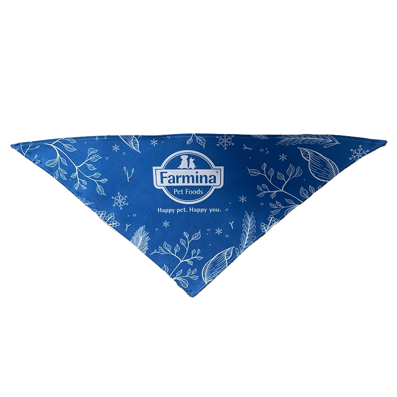 Double-Sided Pet Triangle Scarf Double-Layer Dog Bandanna Pet Neckerchief