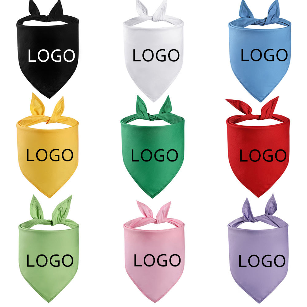 Double-Sided Pet Triangle Scarf Double-Layer Dog Bandanna Pet Neckerchief