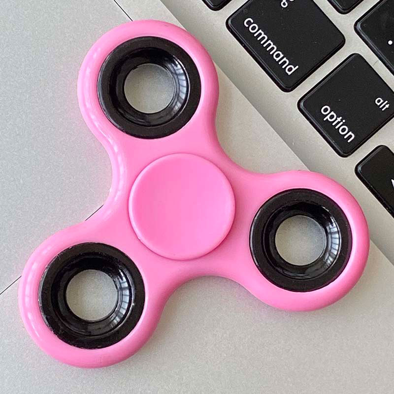 Custom Logo 2.95'' Plastic Fidget Spinner - Stress Relief Toy for Focus, Anxiety, ADHD & Autism
