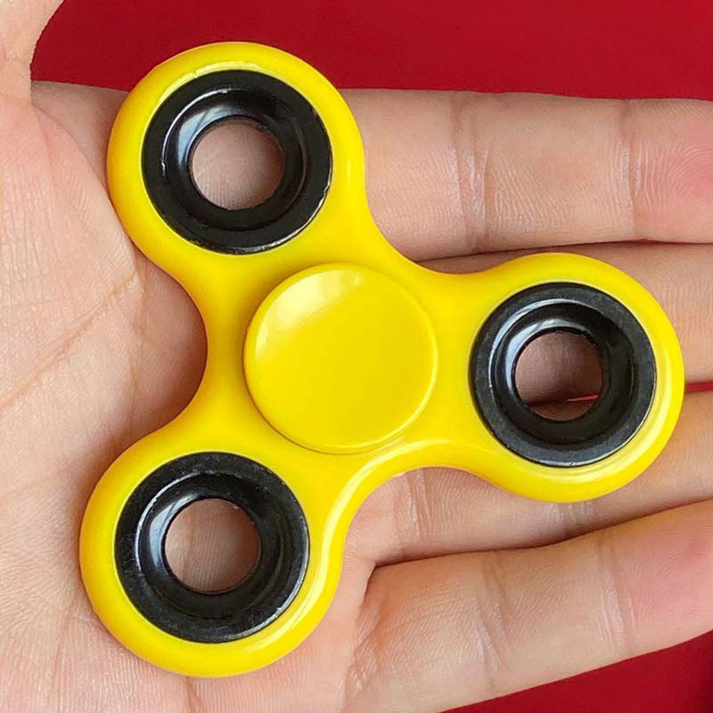 Custom Logo 2.95'' Plastic Fidget Spinner - Stress Relief Toy for Focus, Anxiety, ADHD & Autism
