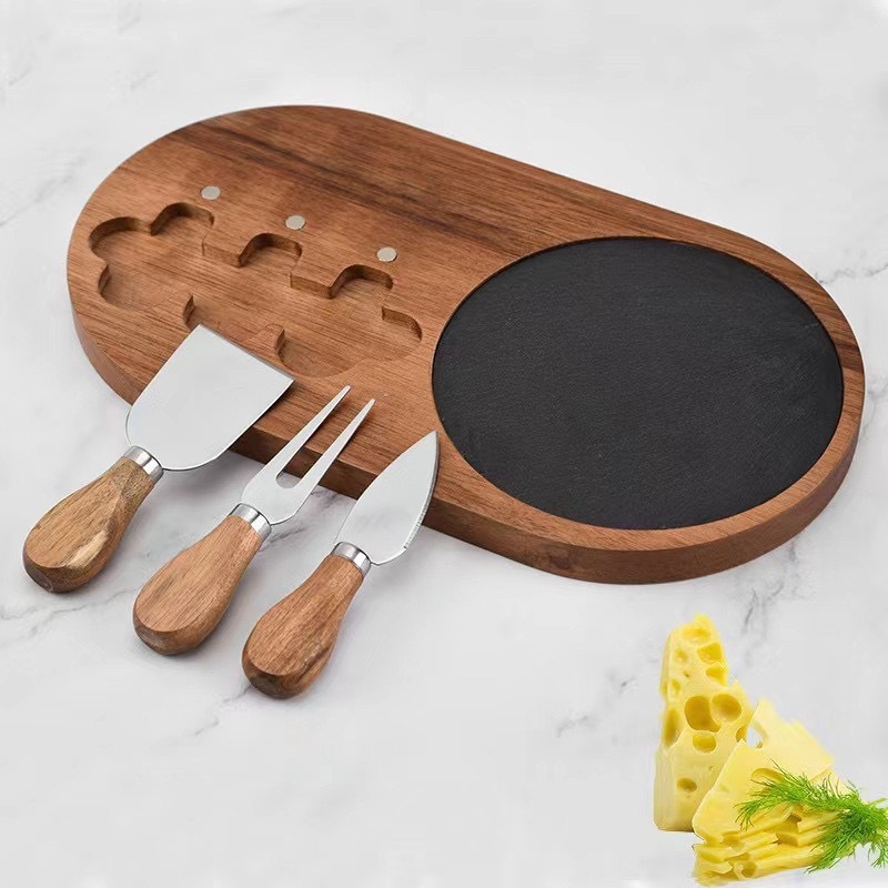 Cheese Cutting Board Kit - Bamboo