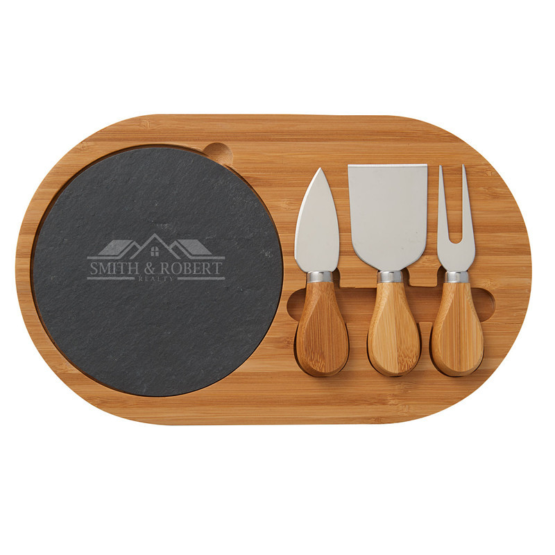 Cheese Cutting Board Kit - Bamboo
