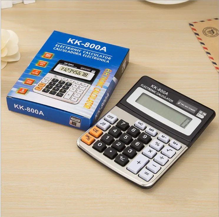 Compact 8-digit Desk Calculator With Sound On/off