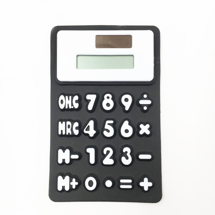 Flexible Silicone Calculator With 8-digit Display