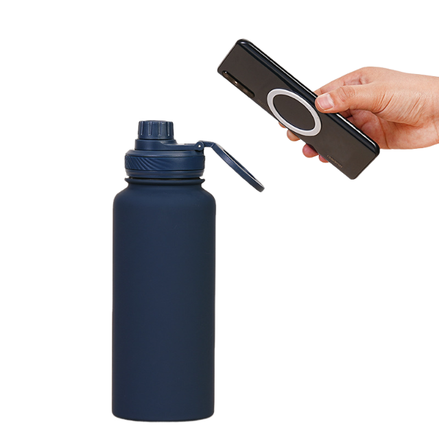 34oz Large Magnetic Phone Holder Tumbler