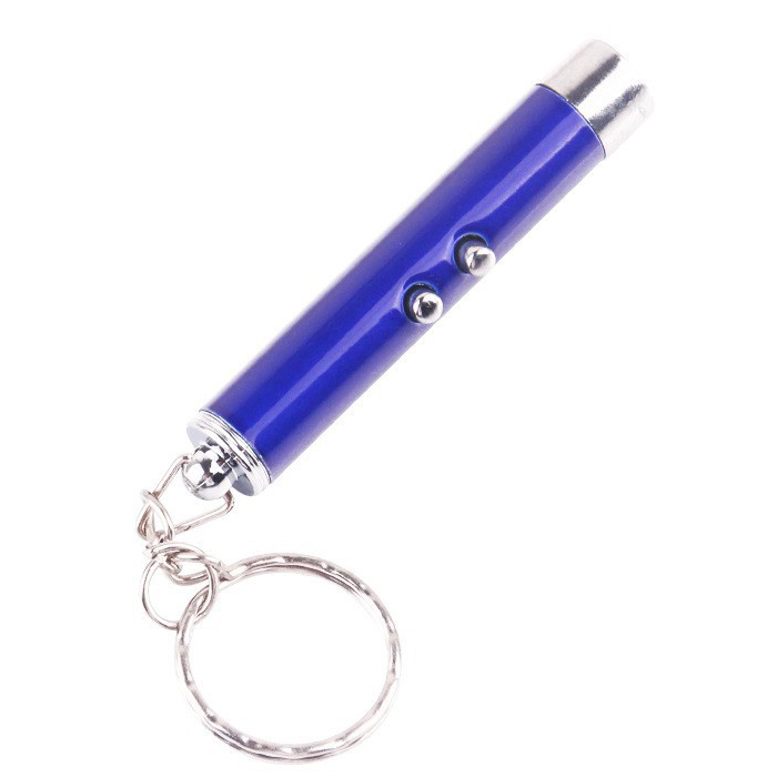 Metal Laser Cat Teaser Wand with Bright Beam for Interactive Pet Play Indoors