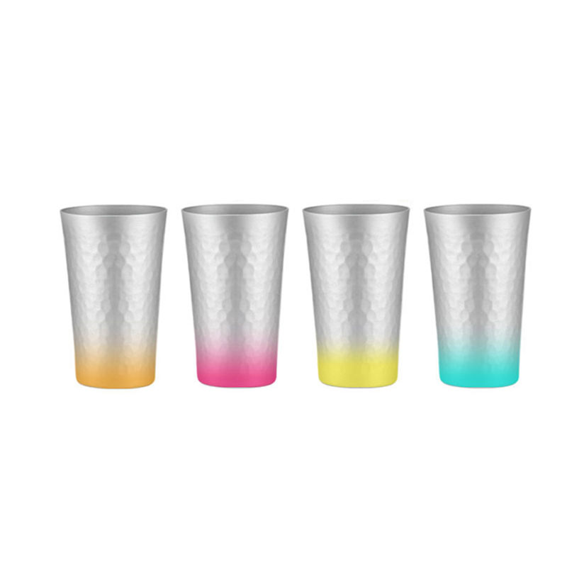 17 oz Color Changing Aluminum Cup Custom Logo Reusable Cold Drink Cup Eco Friendly Promotional Drinkware for Camping Party Events