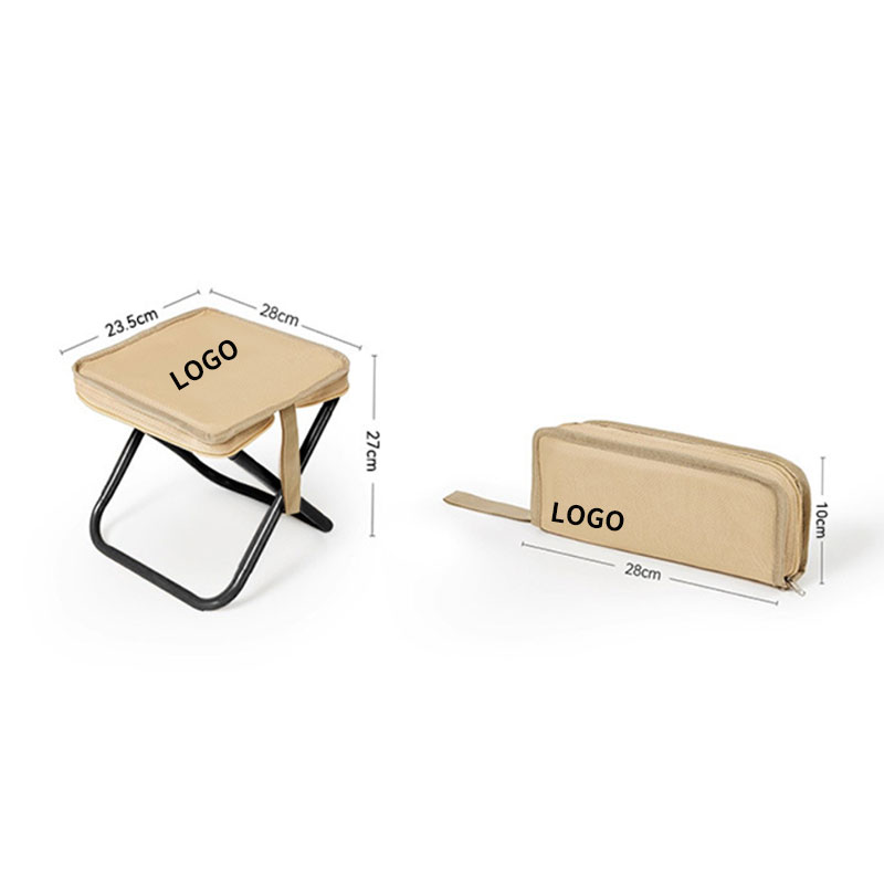 Portable Mini Folding Stool with Carry Bag, Heavy-Duty Oxford Fabric & Steel Frame, Compact Lightweight Camping Seat