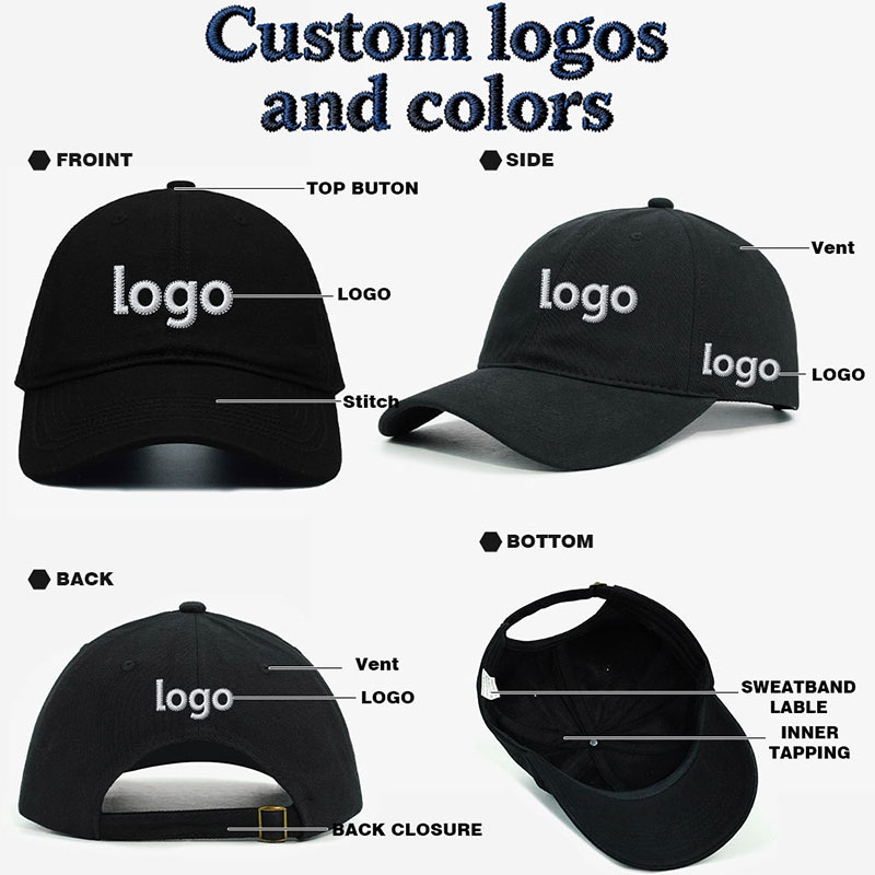 Premium Heavy-Duty Unisex Polyester Baseball Cap - Durable, Wrinkle-Resistant Solid Color Sports Hat, One Size Fits Most