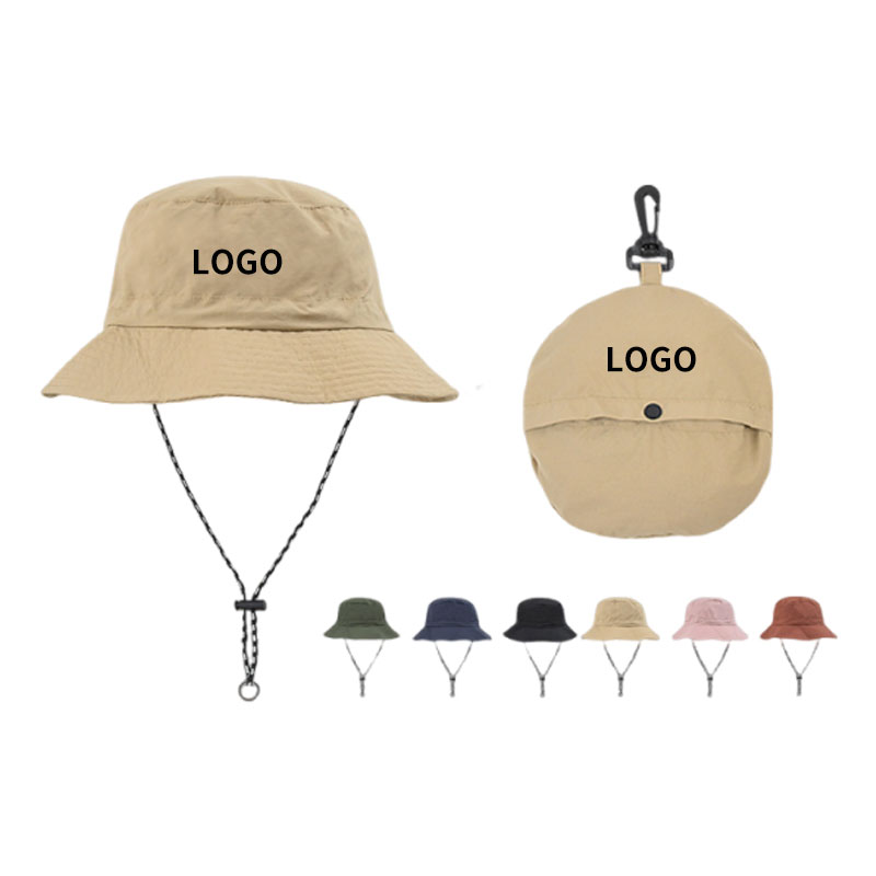 Foldable Bucket Hat with Water-Repellent Finish, Adjustable Drawstring & Quick-Dry Sun Protection for Outdoor Activities