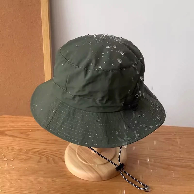 Foldable Bucket Hat with Water-Repellent Finish, Adjustable Drawstring & Quick-Dry Sun Protection for Outdoor Activities