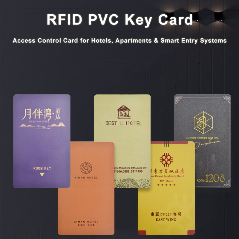 RFID PVC Key Card with fast, stable performance, Durable Access Control Card for Hotels, Apartments & Smart Entry Systems