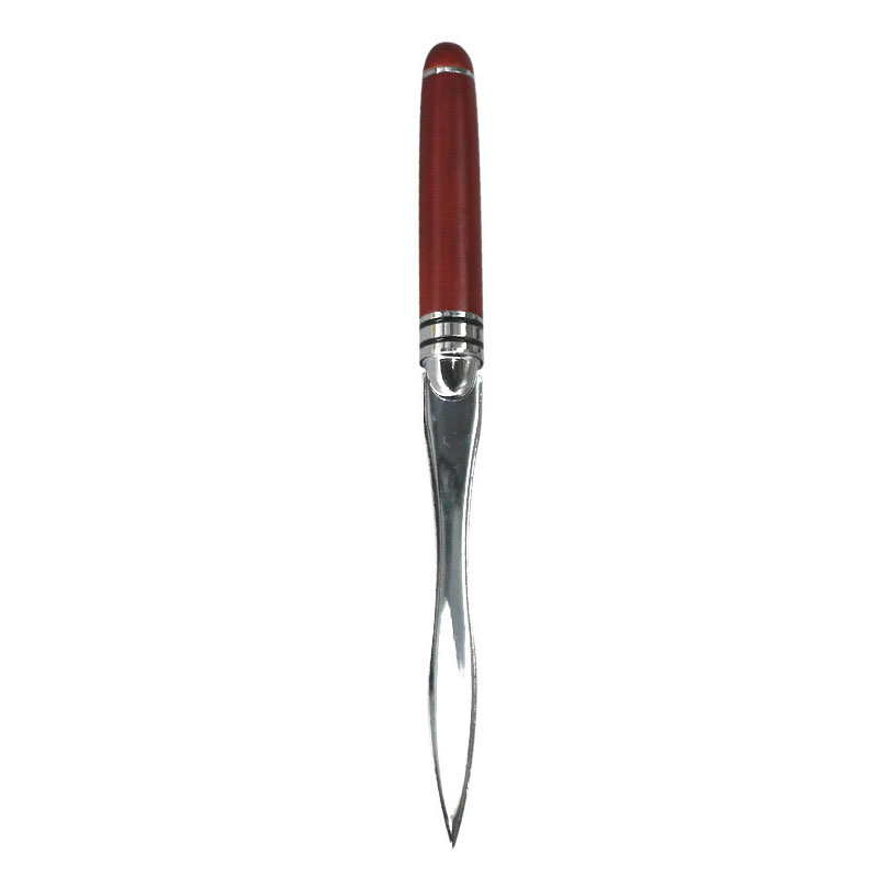 Wood Handle Stainless Steel Envelope Cutter Letter Opener Executive Desk Mail Opener Custom Logo Office Gift
