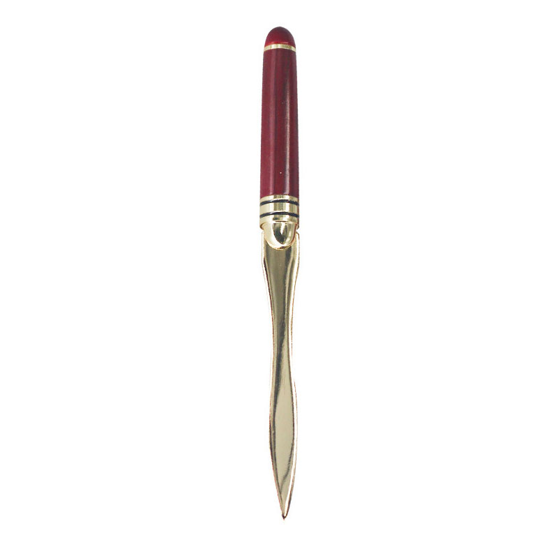 Wood Handle Stainless Steel Envelope Cutter Letter Opener Executive Desk Mail Opener Custom Logo Office Gift