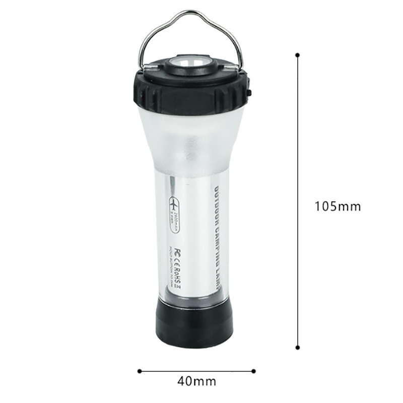 Custom Rechargeable LED Camping Lantern with A Mini Tripod Stand, 3 Lighting Modes, Stepless Dimming, Type-C Fast Charging