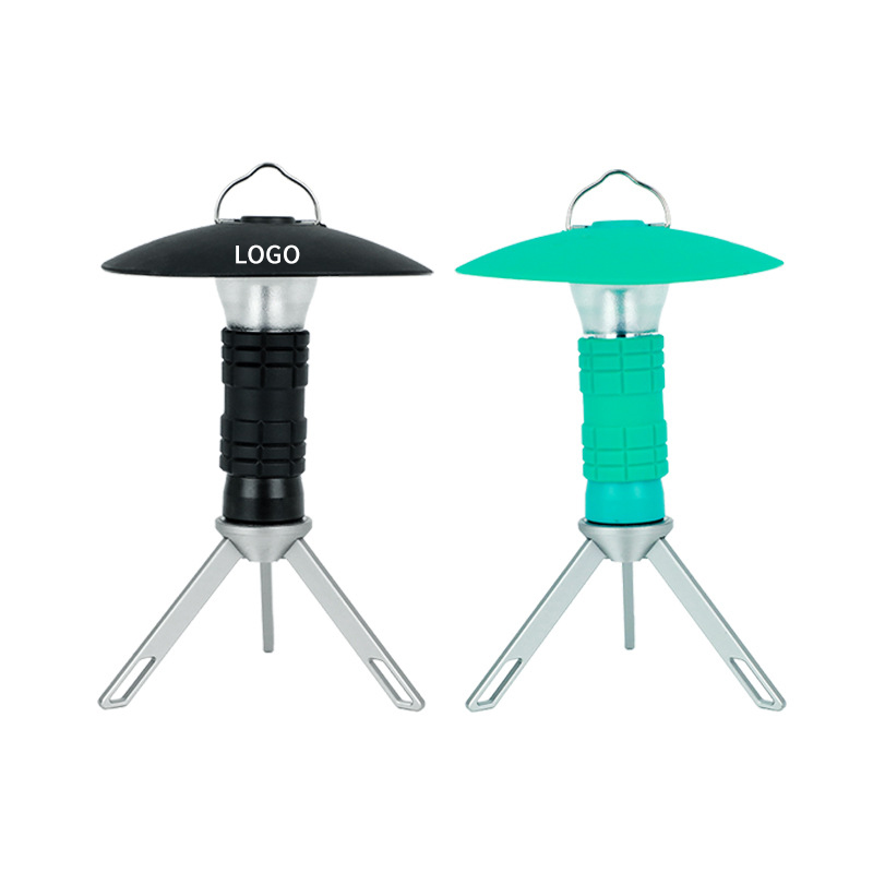Custom Rechargeable LED Camping Lantern with A Mini Tripod Stand, 3 Lighting Modes, Stepless Dimming, Type-C Fast Charging