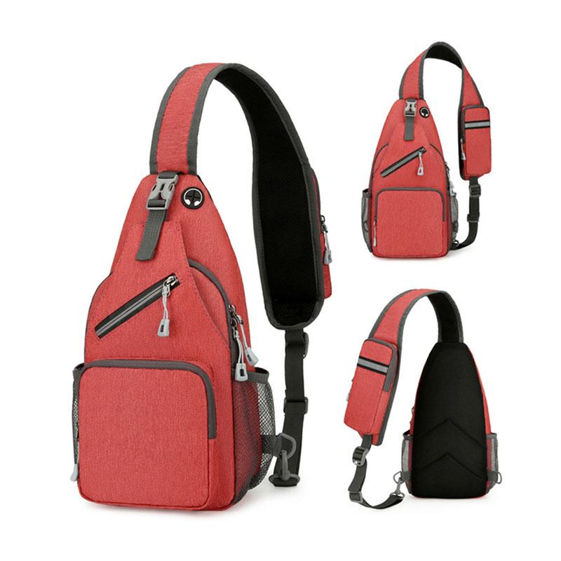 Versatile Casual Oxford Fabric Chest Bag, Multi-pocket Design With Large Capacity, Perfect For Shopping, Traveling And Outdoor