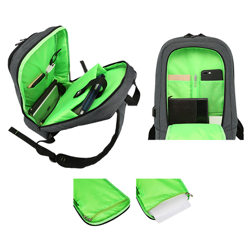 Outdoor Oxford Fabric Solar Charging Anti-theft Backpack