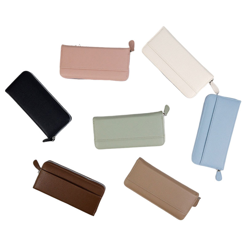 Long PU RFID-blocking Multi-slot Women's Wallet