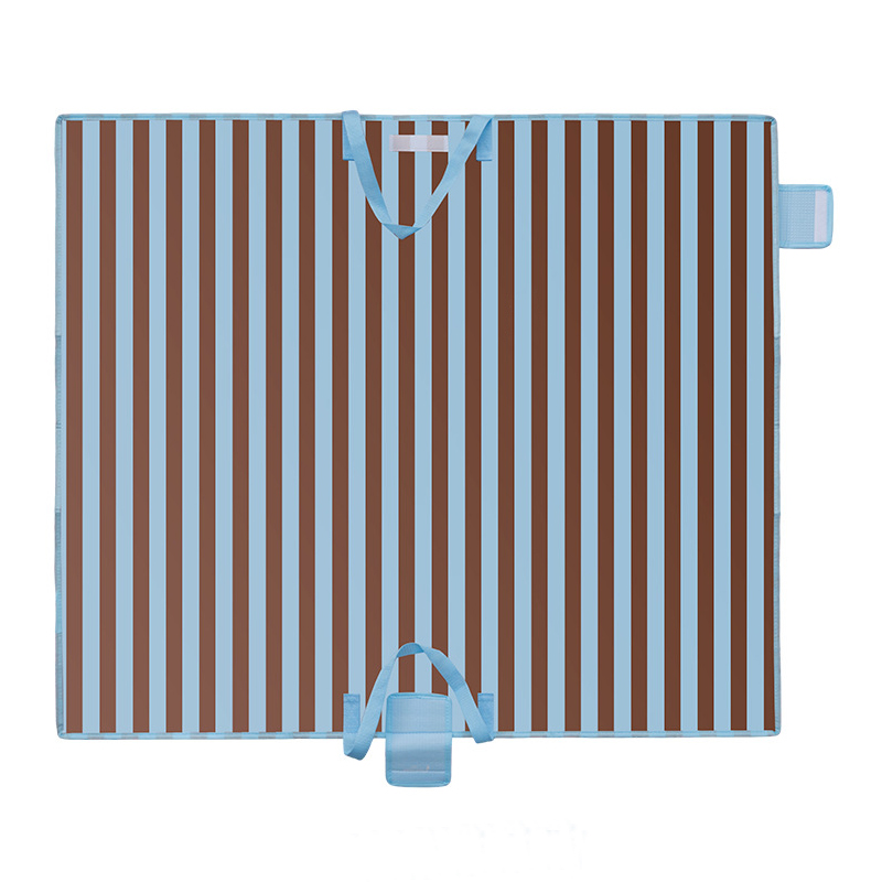 Custom 2-in-1 Foldable Insulated Picnic Bag Waterproof Outdoor Picnic Mat with Carry Handle for Camping, Family Trips, Promotional