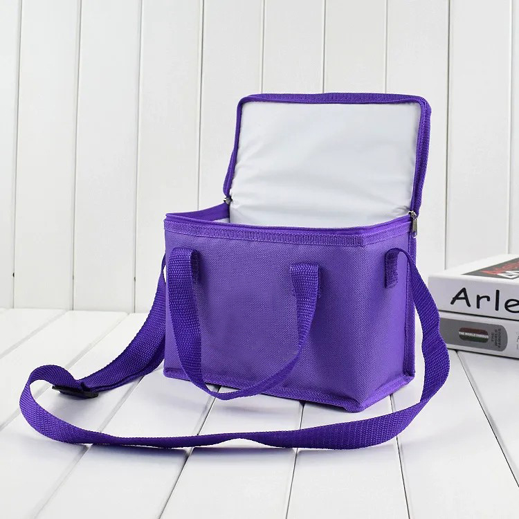 Custom 10-cans Oxford Insulated Cooler Lunch Bag, Reusable Soft Cooler Bag for Picnic, Camping & Promotional