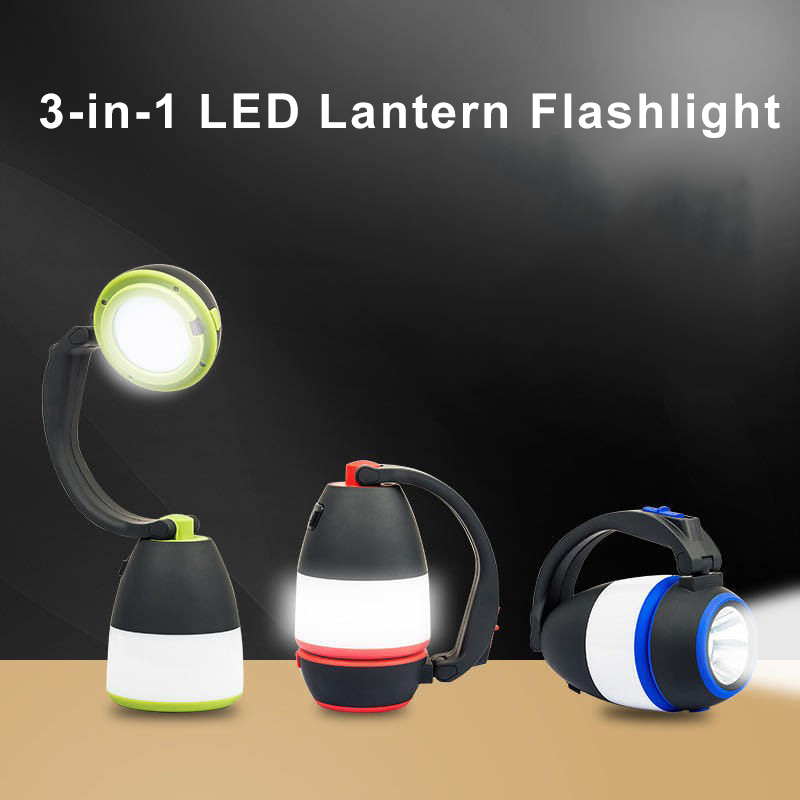 Rechargeable 3-in-1 LED Camping Lantern Flashlight