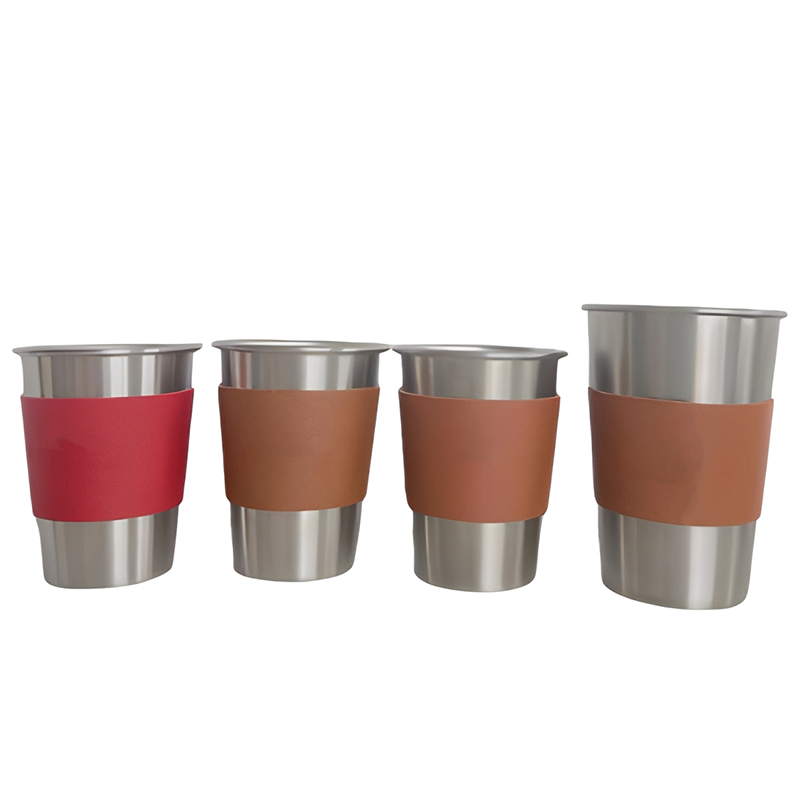 17oz Outdoor Camping Cup With PU Sleeve