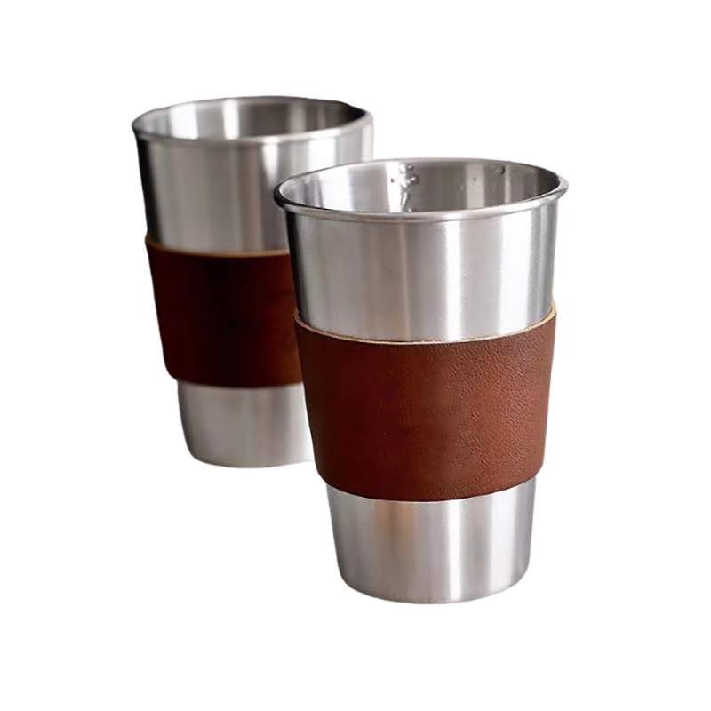 17oz Outdoor Camping Cup With PU Sleeve