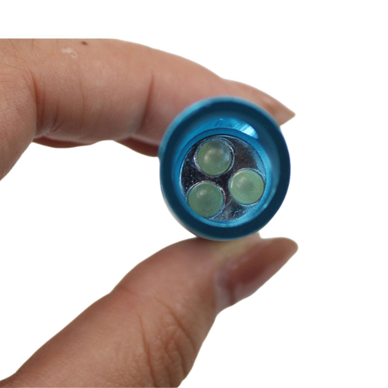 Compact 2-in-1 Aluminum Bottle Opener With 3 LEDs Mini Flashlight, bright beam, and keychain for easy carry.