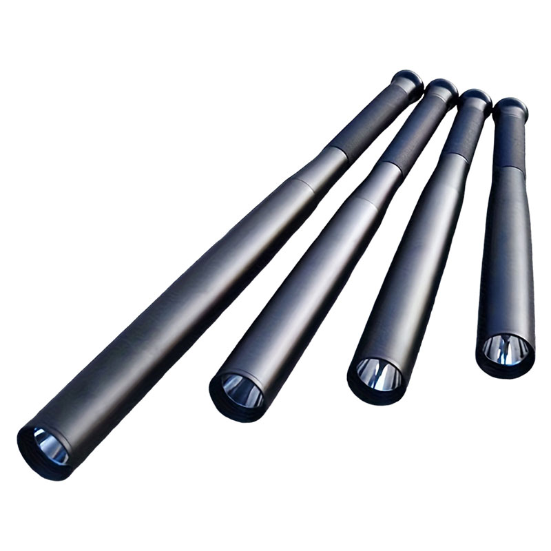  Aluminum Alloy Baseball Bat Shaped LED Flashlight Self Defense Stick