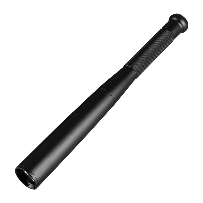  Aluminum Alloy Baseball Bat Shaped LED Flashlight Self Defense Stick