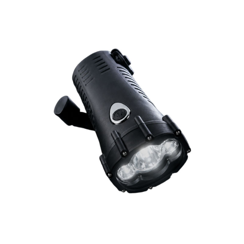 Heavy-duty 10-meter Waterproof Hand-crank Flashlight