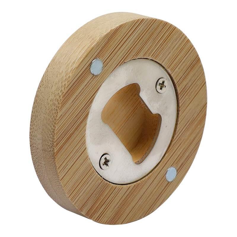 Creative Solid Wood Round Bottle Opener - Thickened Anti-Crack Tool